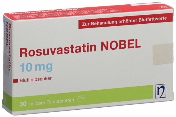 Rosuvastatin NOBEL Filmtabl 10 mg 30 Stk