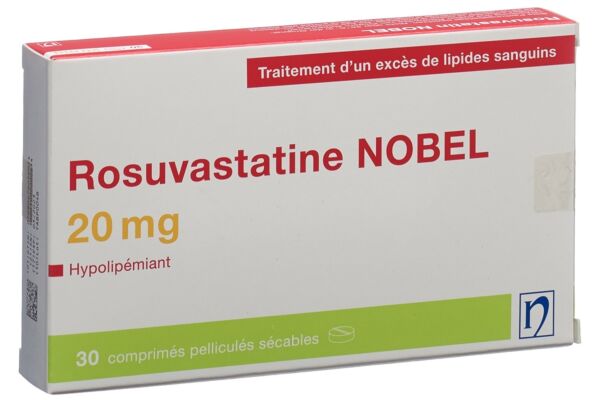 Rosuvastatin NOBEL Filmtabl 20 mg 30 Stk
