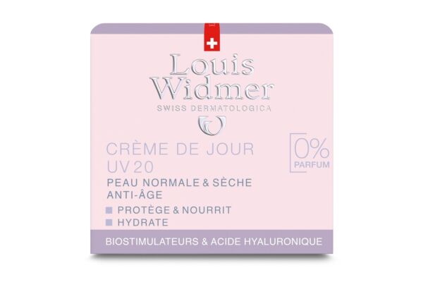 Louis Widmer crème de jour UV20 sans parfum 50 ml