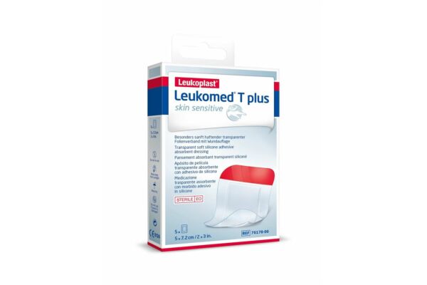 Leukomed T plus skin sensitive 5x7.2cm 5 pce