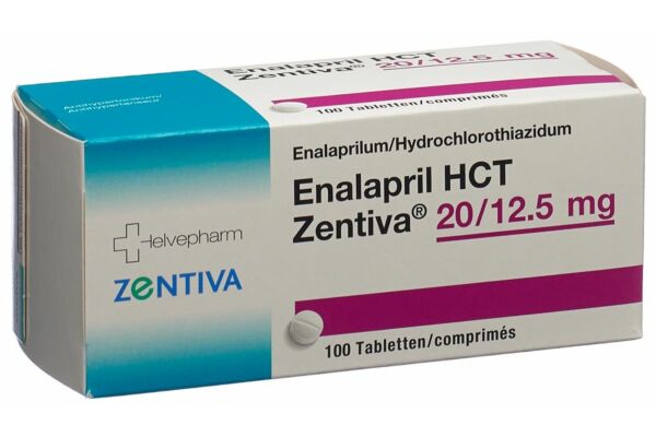 Enalapril HCT Zentiva Tabl 20/12.5 mg 100 Stk