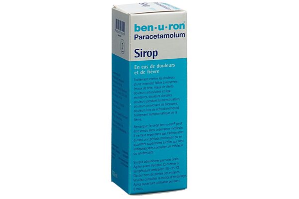 Ben-u-ron sirop 200 mg/5ml avec seringue doseuse fl 100 ml