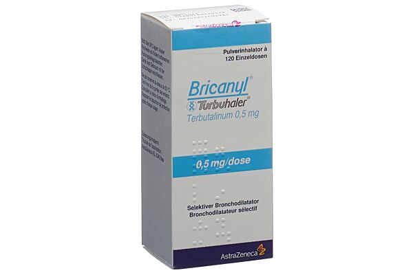 Bricanyl turbuhaler pdr inh 0.5 mg 120 dos