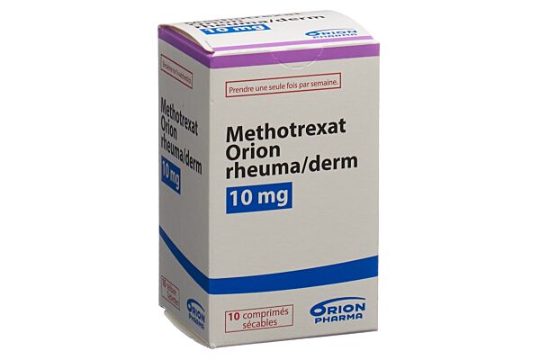 Methotrexat Orion rheuma/derm Tabl 10 mg Ds 10 Stk