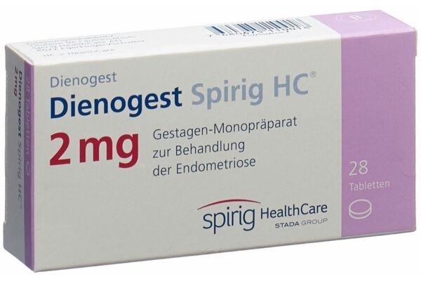 Diénogest Spirig HC cpr 2 mg 28 pce