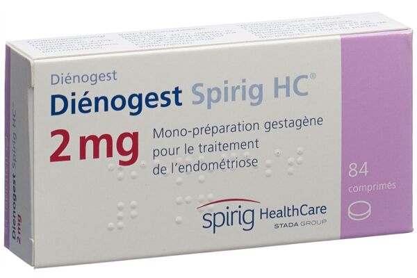 Diénogest Spirig HC cpr 2 mg 84 pce