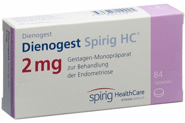 Dienogest Spirig HC Tabl 2 mg 84 Stk