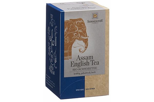 Sonnentor Schwarztee Assam English Tea BIO Btl 18 Stk