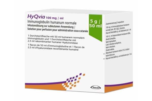 HyQvia sol perf 5 g/50ml double flacons 50 ml