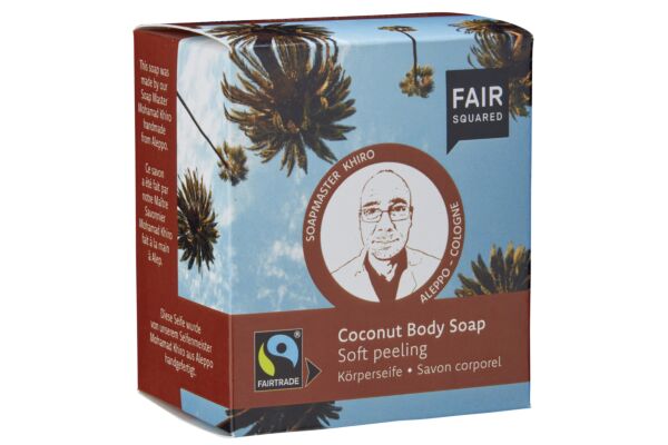 Fair Squared Body Soap Coconut Soft Peeling 2 x 80 g