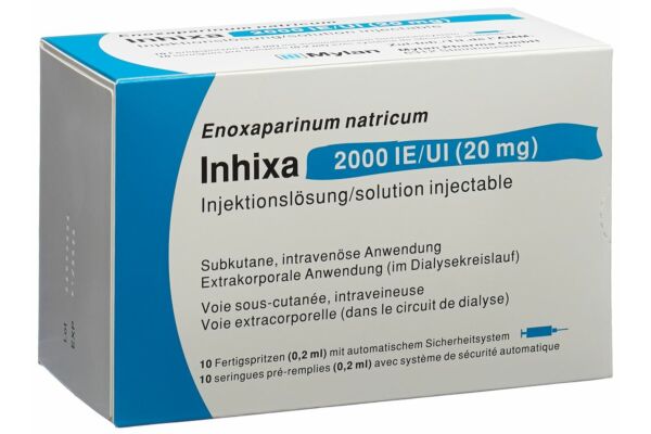 Inhixa Inj Lös 20 mg/0.2ml 10 Fertspr 0.2 ml