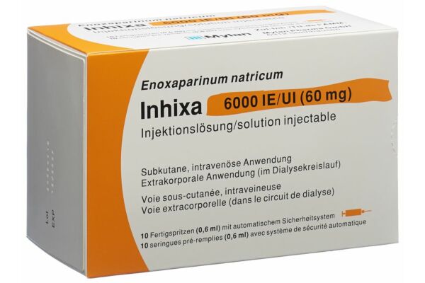 Inhixa sol inj 60 mg/0.6ml 10 ser pré 0.6 ml