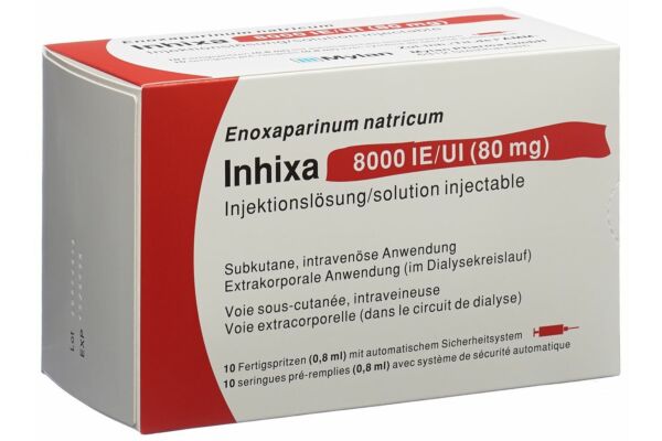 Inhixa sol inj 80 mg/0.8ml 10 ser pré 0.8 ml