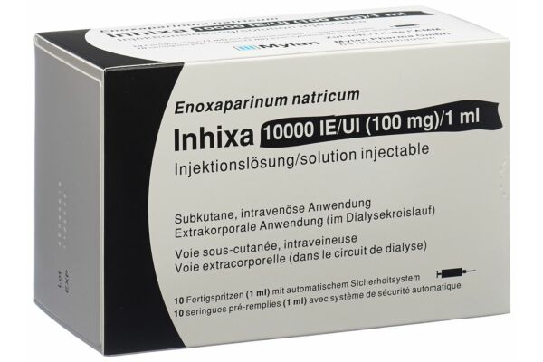 Inhixa sol inj 100 mg/ml 10 ser pré 1 ml