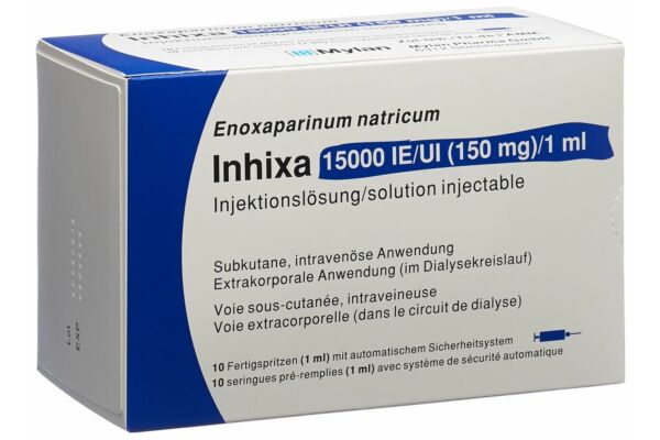 Inhixa sol inj 150 mg/ml 10 ser pré 1 ml