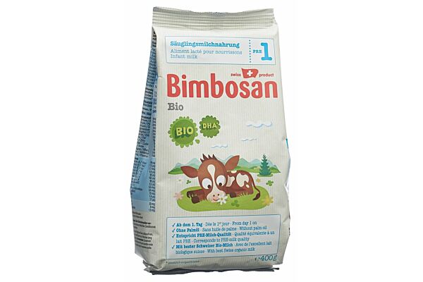 Bimbosan Bio 1 lait pour nourrissons recharge sach 400 g