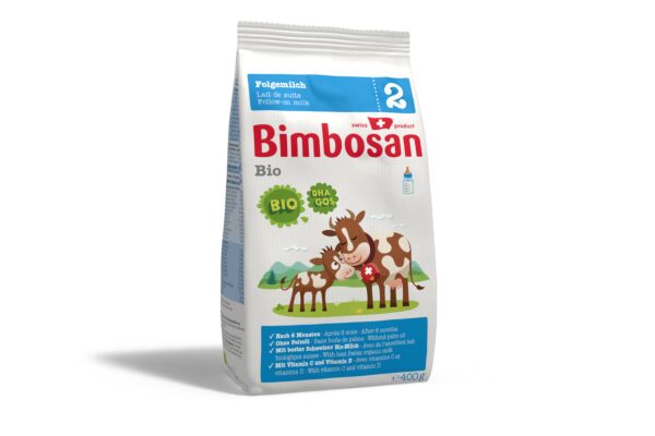 Bimbosan Bio 2 lait de suite recharge sach 400 g