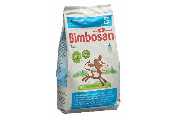 Bimbosan Bio 3 lait de croissance recharge sach 400 g