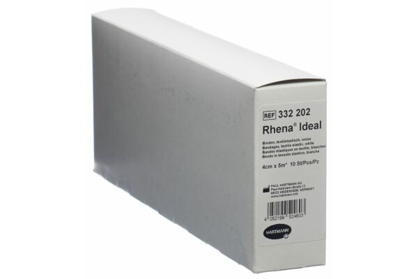 Rhena Ideal Elastische Binde 4cmx5m weiss 10 Stk