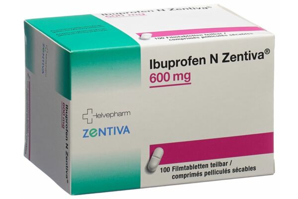 Ibuprofen N Zentiva Filmtabl 600 mg 100 Stk