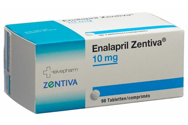 Enalapril Zentiva Tabl 10 mg 98 Stk