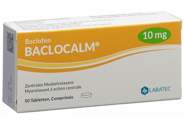 Baclocalm cpr 10 mg 50 pce