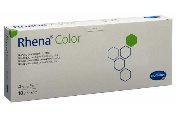 Rhena Color bandes élastiques 4cmx5m bleu ouvert 10 pce