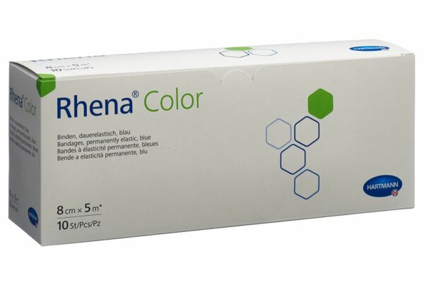 Rhena Color bandes élastiques 8cmx5m bleu ouvert 10 pce