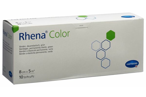 Rhena Color bandes élastiques 8cmx5m vert ouvert 10 pce