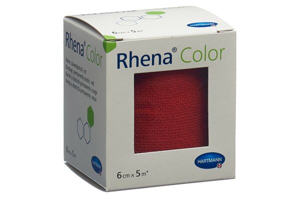 Rhena Color bandes élastiques 6cmx5m rouge
