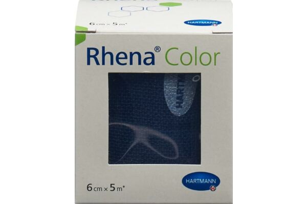 Rhena Color bandes élastiques 6cmx5m bleu