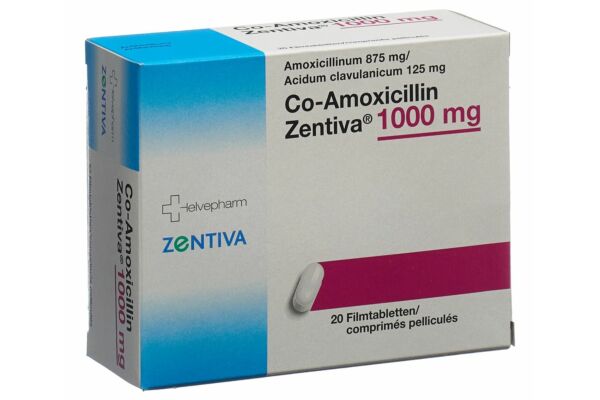 Co-Amoxicillin Zentiva cpr pell 1000 mg 20 pce