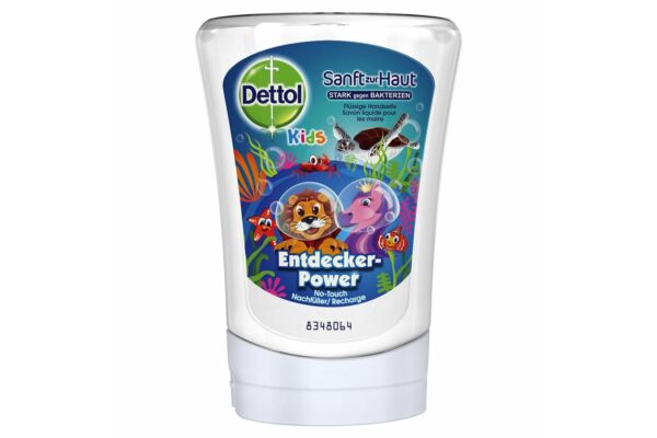 Dettol No-Touch savon mains recharge Kids fleurs de lotus & huile de camomille Pouvoir d'explorateur 250 ml