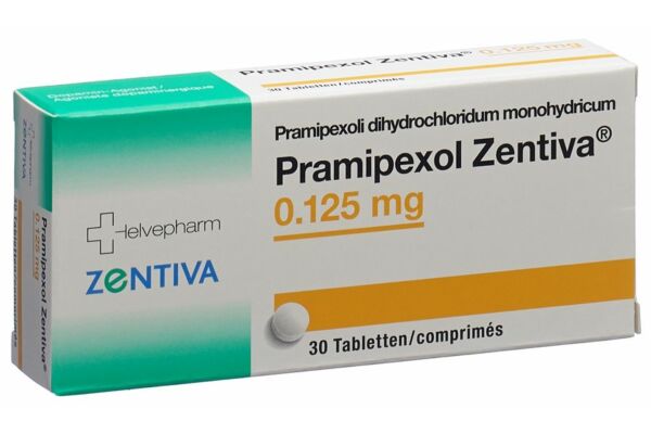 Pramipexol Zentiva Tabl 0.125 mg 30 Stk