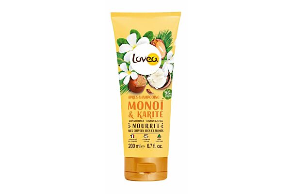 Lovea après-shampooing monoï karité 200 ml