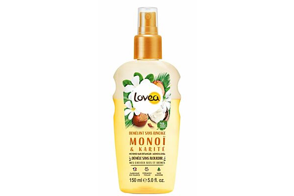 Lovea Spray für Leichte Kämmbarkeit Karitebutter Monoi 150 ml