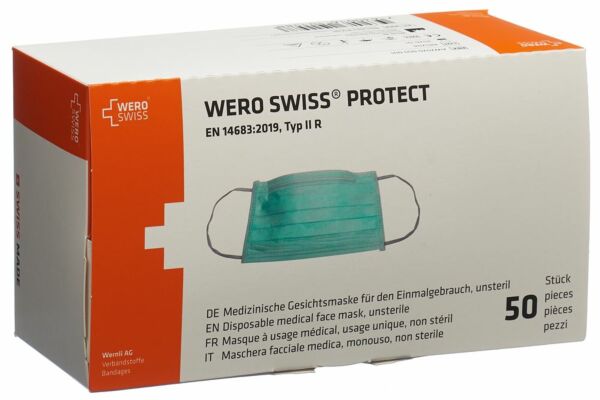 WERO SWISS Protect Maske Typ IIR Box 50 Stk