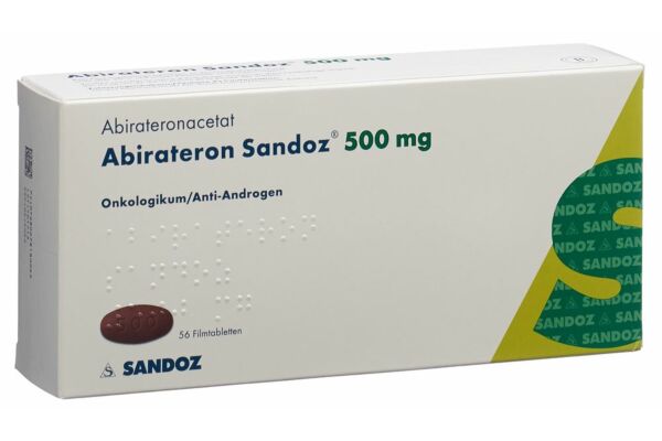 Abirateron Sandoz Filmtabl 500 mg Blist 56 Stk