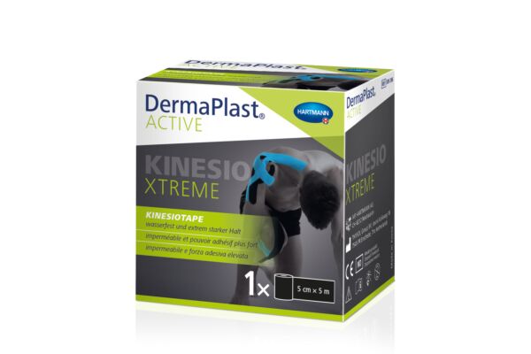 DermaPlast Active Kinesiotape Xtreme 5cmx5m schwarz