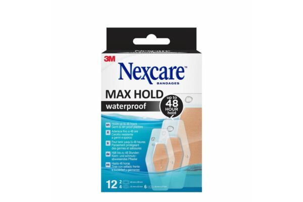 3M Nexcare MaxHold 3 tailles assorties 12 pce