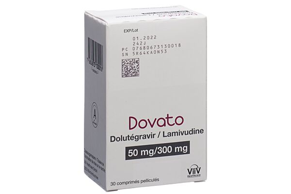 Dovato cpr pell 50/300 mg bte 30 pce