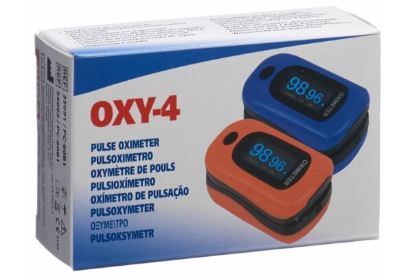 GIMA Oxymètre de pouls bleu OXY-4