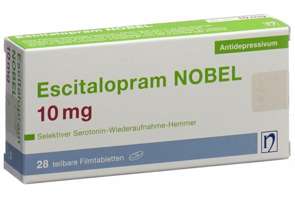 Escitalopram NOBEL Filmtabl 10 mg 28 Stk