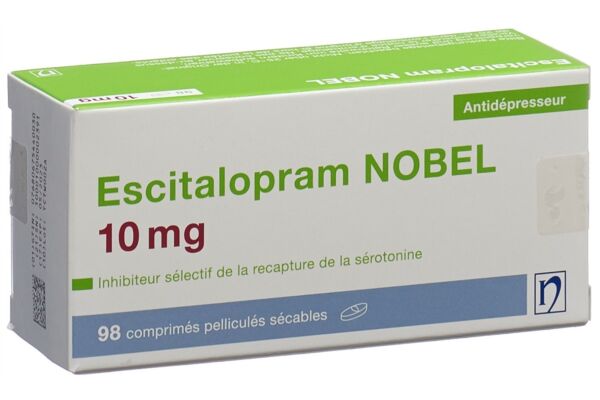 Escitalopram NOBEL cpr pell 10 mg 98 pce