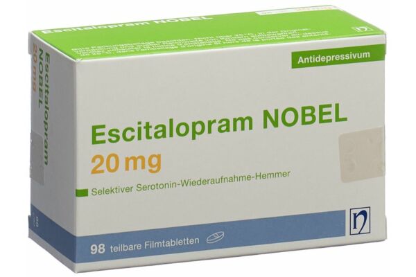 Escitalopram NOBEL cpr pell 20 mg 98 pce