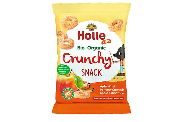 Holle Bio-Crunchy Snack pomme canelle 25 g