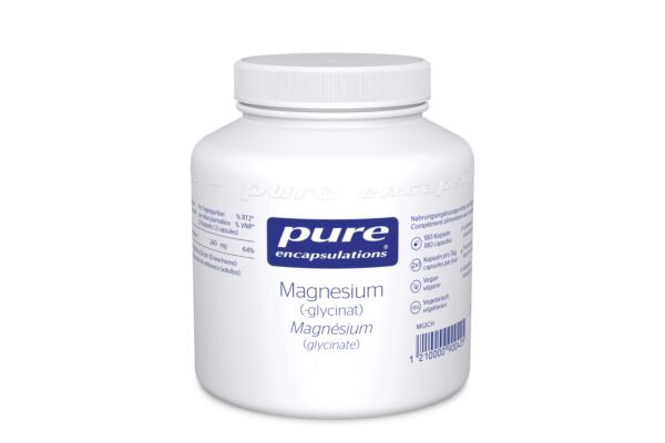 Pure Glycinate de magnésium caps bte 180 pce