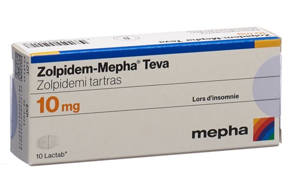 Zolpidem-Mepha Teva Lactab 10 mg 10 pce