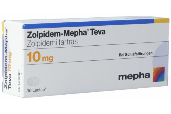Zolpidem-Mepha Teva Lactab 10 mg 30 pce