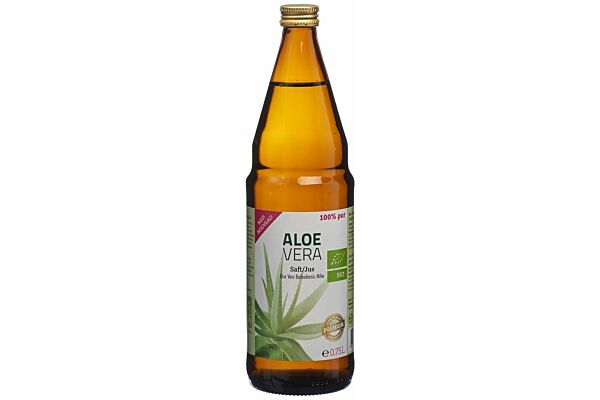 Aloe Vera Saft Bio 100 % pur Premium Glasfl 0.75 lt